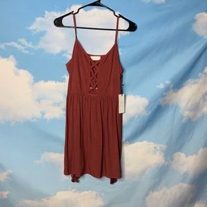 Sage- Red Sundress size Small